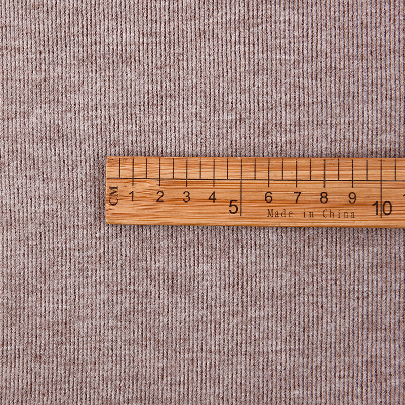 280克仿羊绒超细条绒毛弹力布加厚打底衫毛衣面料源头工厂细节图