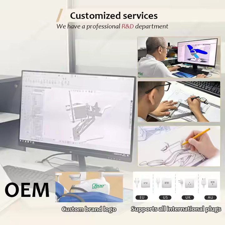 Customized dental chairs, dental beds, electric dental comprehensive treatment chairs, ergonomic height-adjustable dental chairs, and beauty chairs from the manufacturer Specification drawing