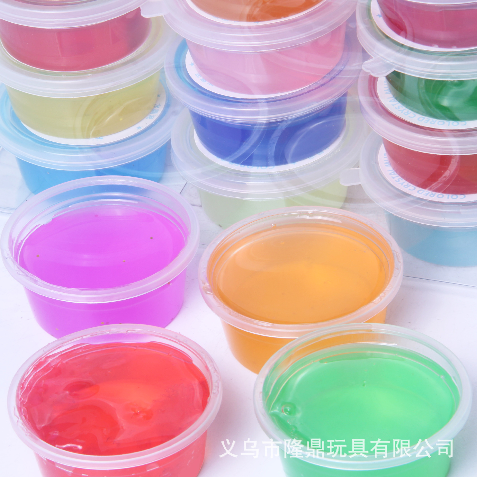 Cristal para niños color clay plastilina ultra ligera creativo hecho a mano DIY6 crystal clay caja de regalo transparente pearl clay details Picture