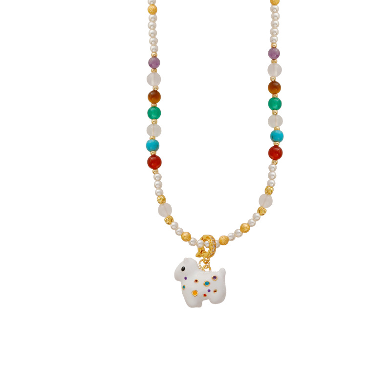 Hyacinth diseño original zhengyuan shijia collar de perlas moda para mujeres lujo ligero diseño de nicho alto sentido cadena de clavícula gargantilla Item Picture