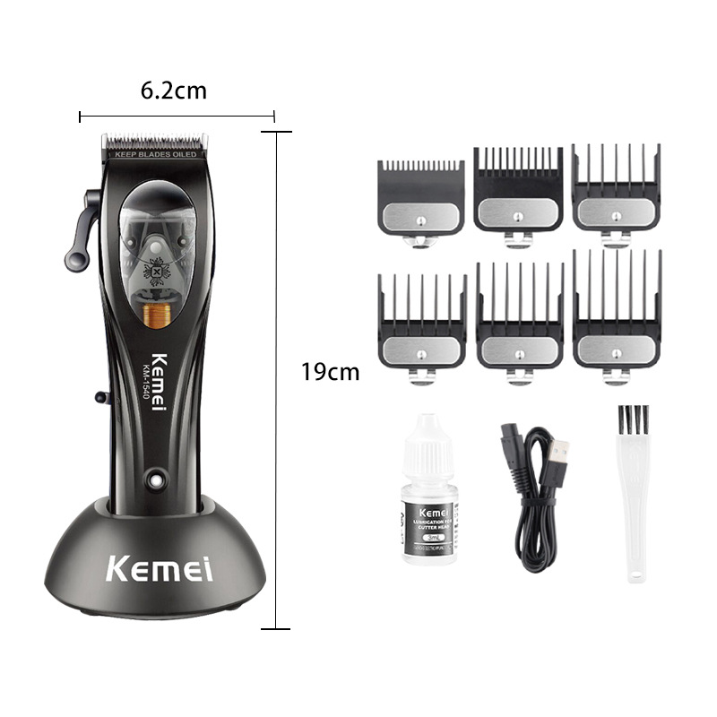 Kemei brushless hair clipper, professional hair clipper, trimmer, hair salon electric clipper, digital display hair clipper KM-1540 Application Scenario