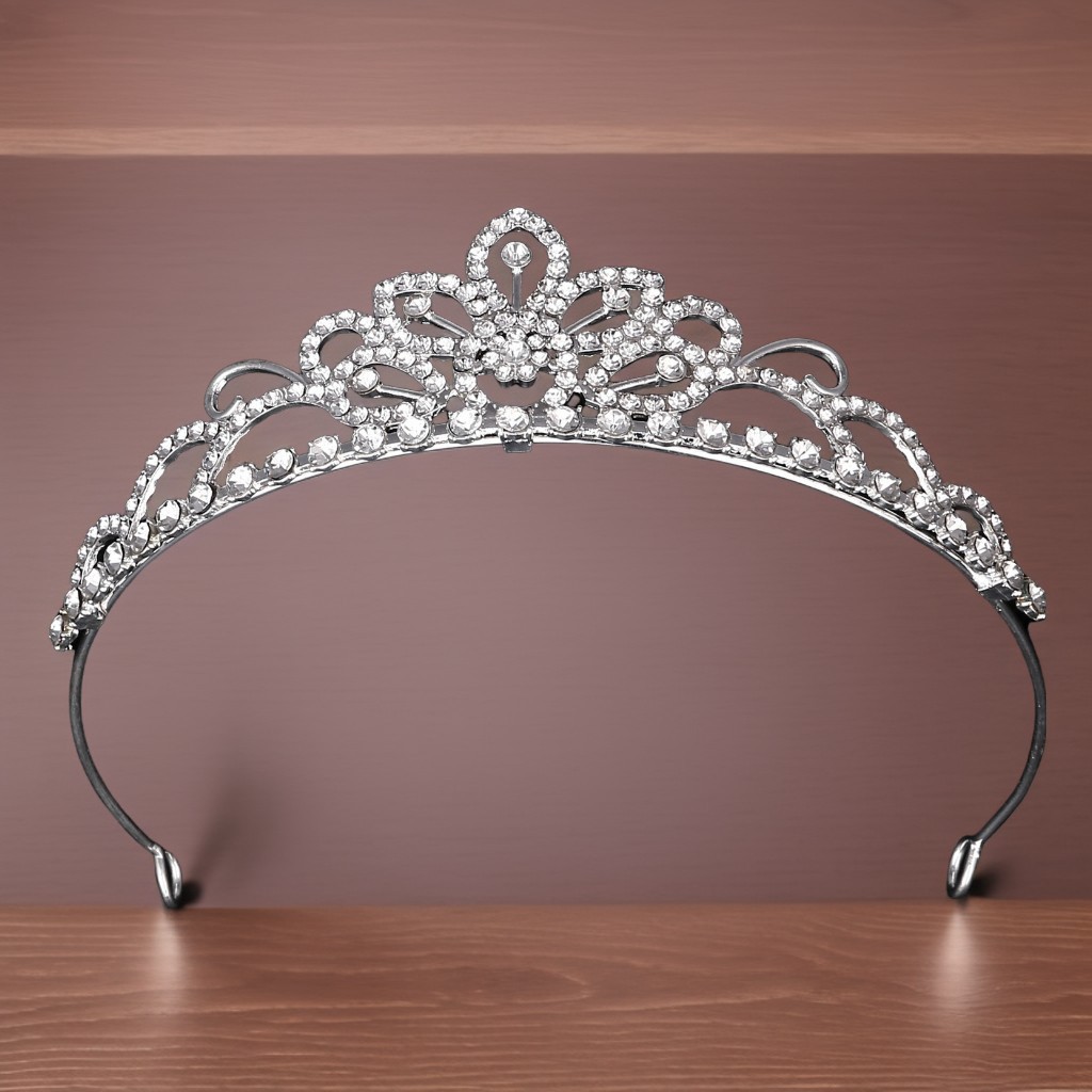 Crown headwear, princess and girl crown, crystal large headband, pink Frozen children's birthday hair accessory