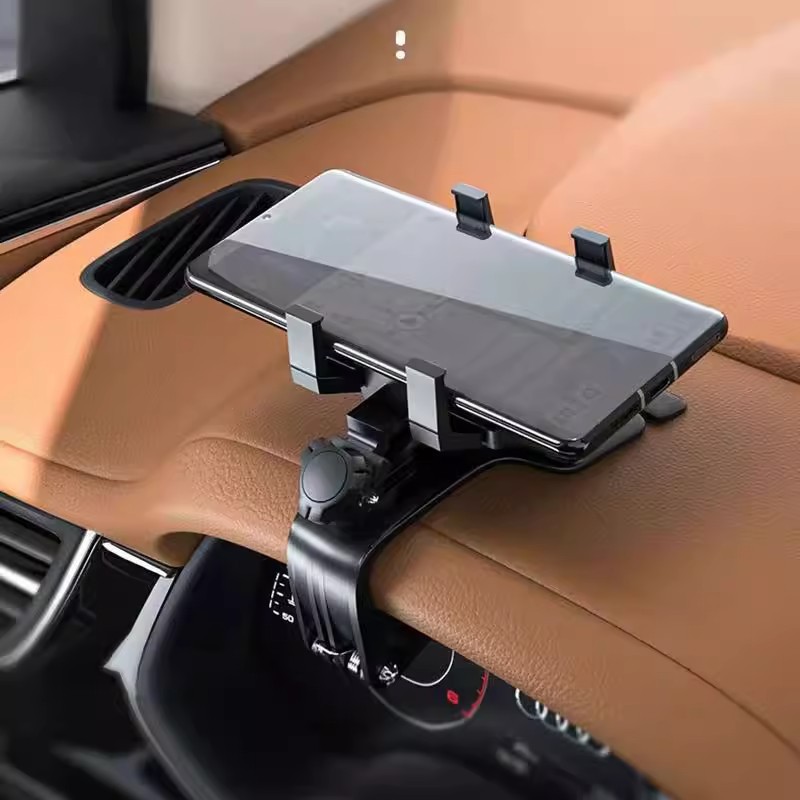New type of car mobile phone stand, dedicated dashboard, fixed rearview mirror, car navigation system, number plate support frame details Picture