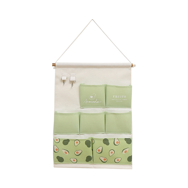 Wall-mounted storage bags, wall-mounted bags, wall-mounted door, wall-mounted shelf, wall-mounted bags, small cloth bags, dormitory room Item Picture