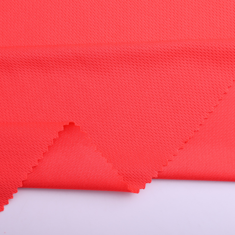 In stock, polyester knitted fabric 75D72F bird's eye fabric is moisture-absorbent and breathable for casual wear and sportswear details Picture
