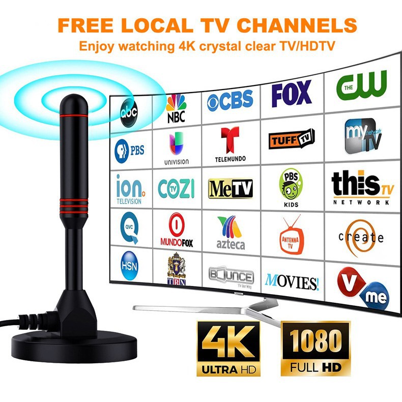 Digital TV antenna dual amplifier DTMB TV signal antenna DVB-T indoor TV antenna details Picture