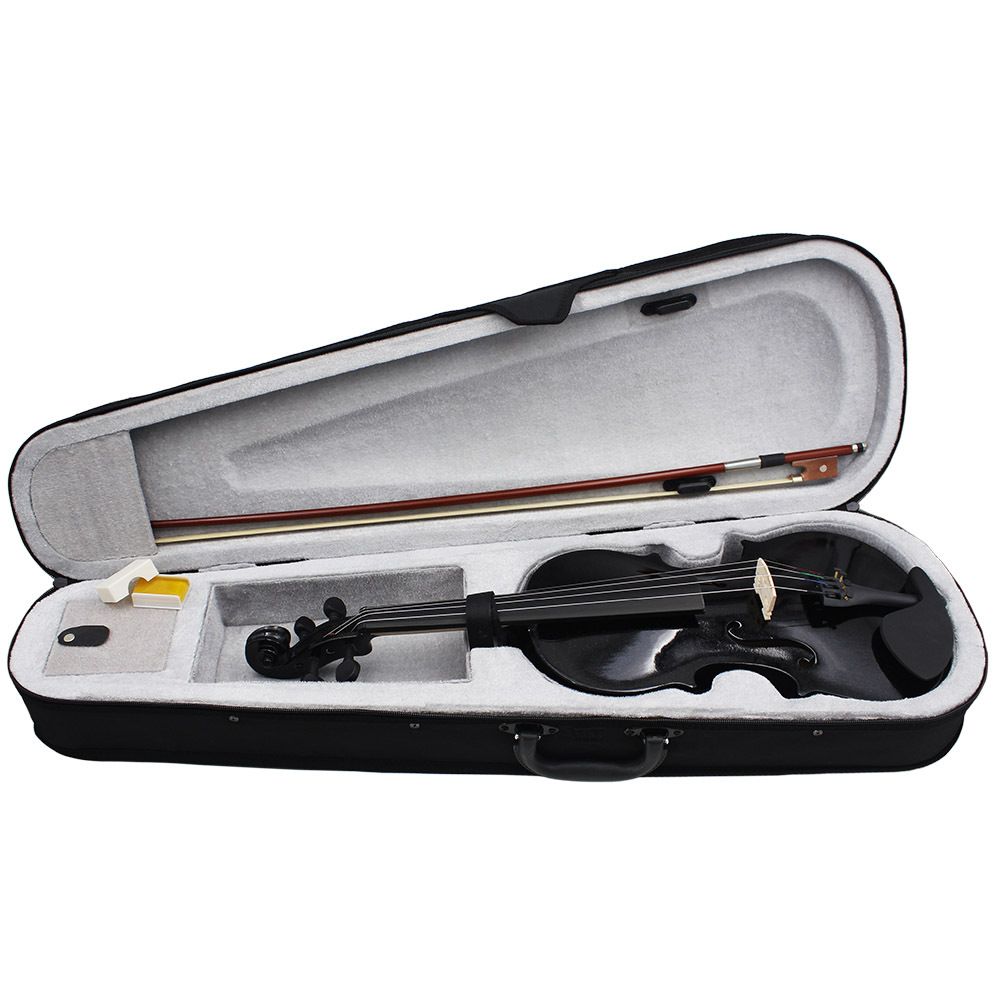 Factory direct sales of colored violins, wooden violins, beginners, adults and children practice solid wood violins (violin) Item Picture