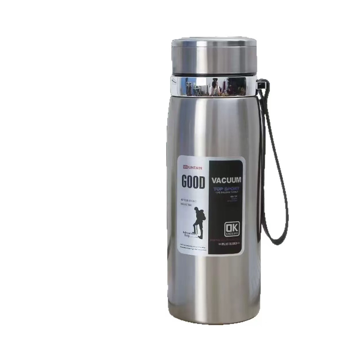 Large-capacity stainless steel insulated cups, men's and women's insulated tea cups, outdoor portable car office teapots and water cups Item Picture