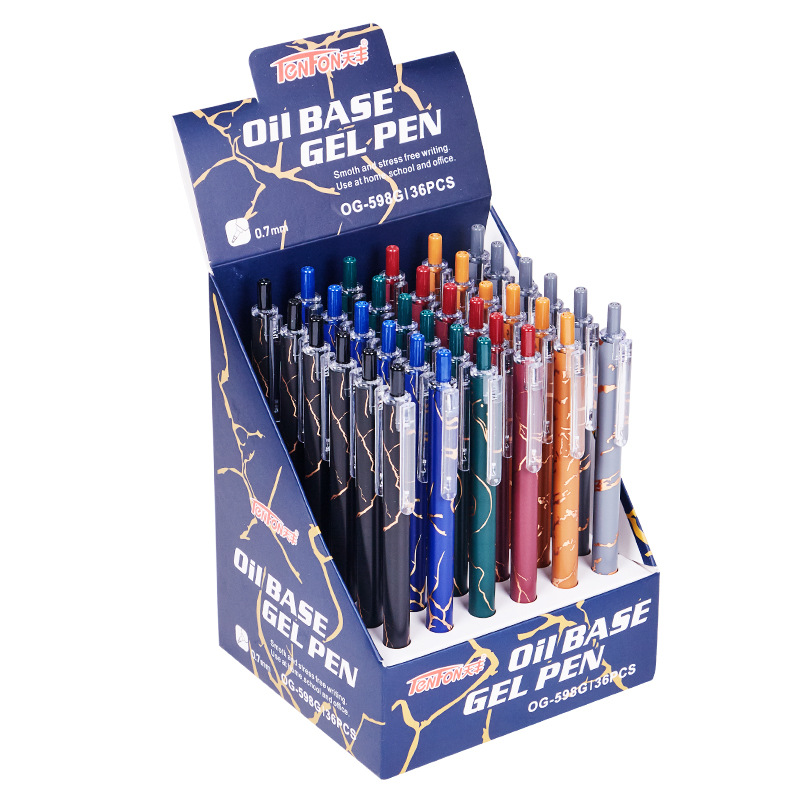 Tianfeng Factory supplies the smooth oil pen with a 598GMINI tip, which ensures smooth and fluid writing Item Picture