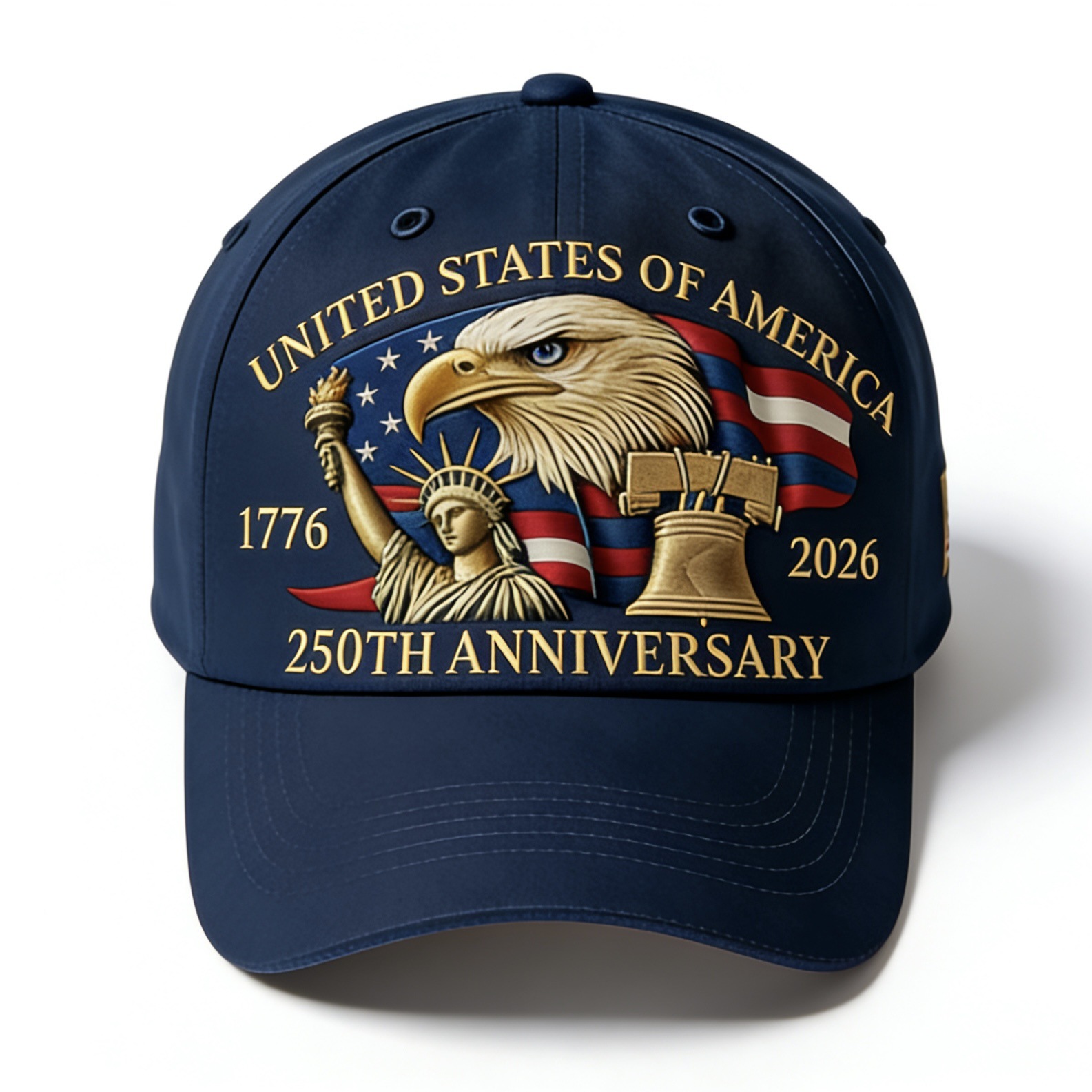 Amazon's new embroidered baseball cap for the 250th anniversary of the United States, sun protection cap for men and women