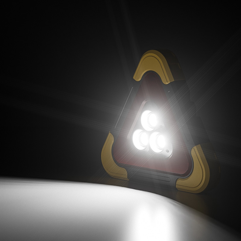 Vehicle-mounted warning frame, car traffic warning sign, vehicle tripod, solar reflective triangular sign, emergency light warning Application Scenario