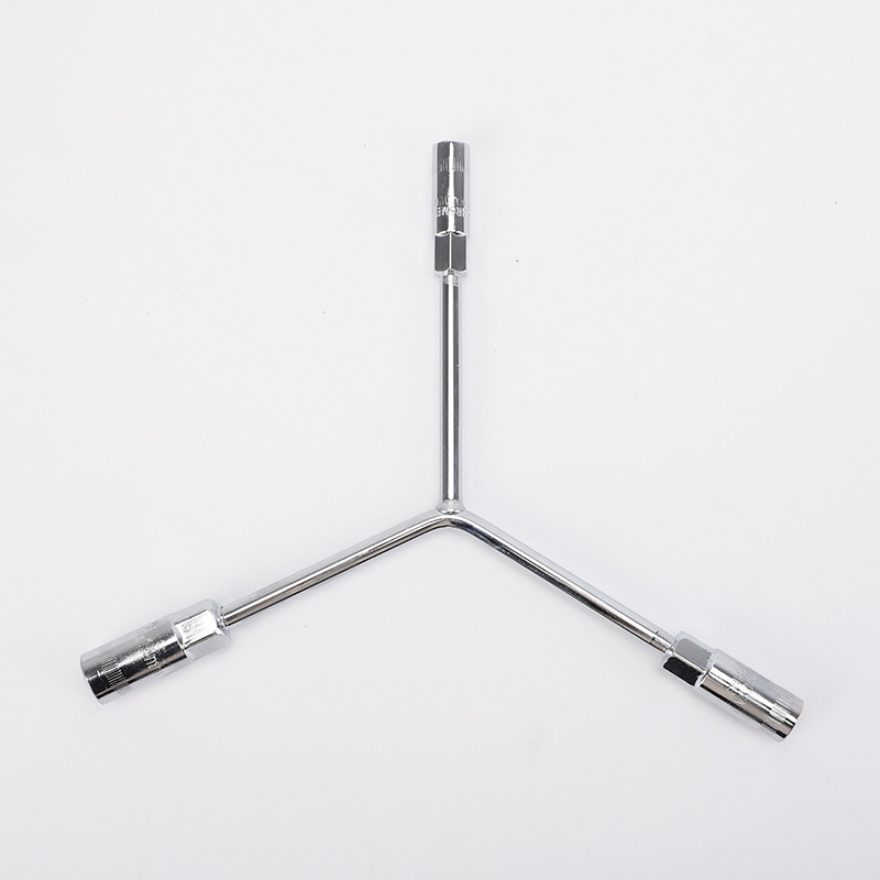 Three-pronged socket chromium vanadium steel extended Y-shaped socket wrench, high-strength hexagonal three-pronged wrench, auto repair tool Item Picture