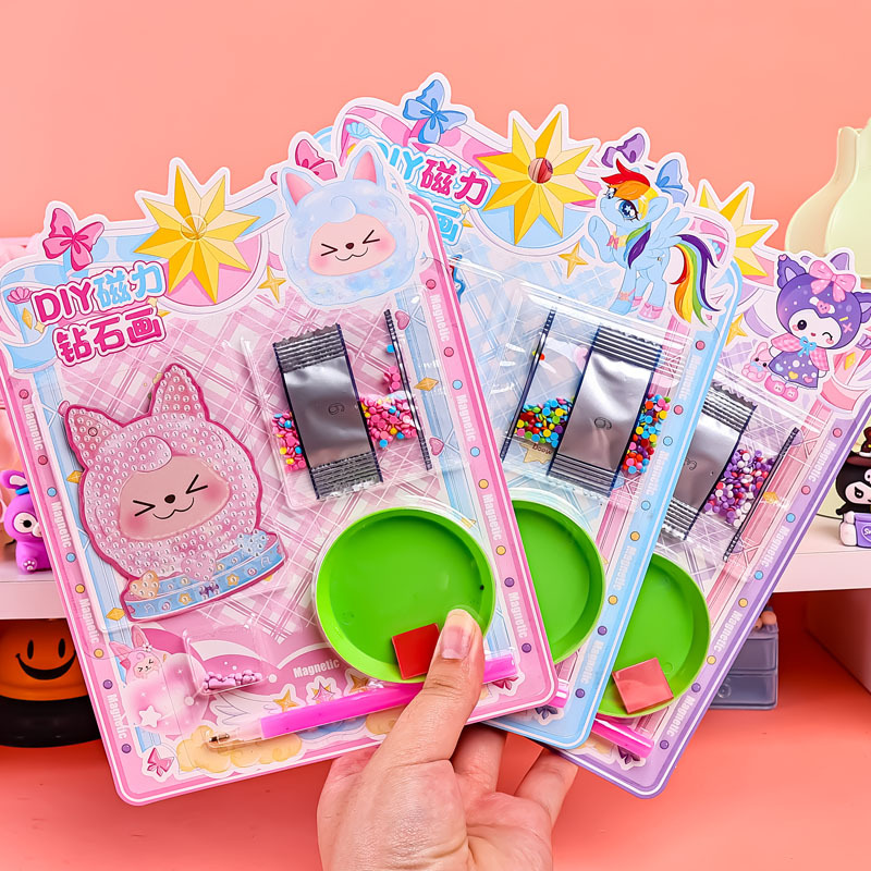爱心贴纸/手帐/文创贴纸/亮面纯色贴纸/娃娃贴钻产品图