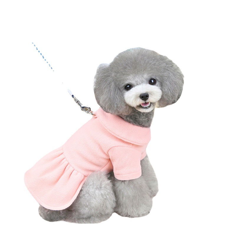 Pequeño y mediano inglés corto muppet gato peluche caniche nuevo otoño invierno color sólido perfume viento tracción falda en stock cross border cabello recto Item Picture