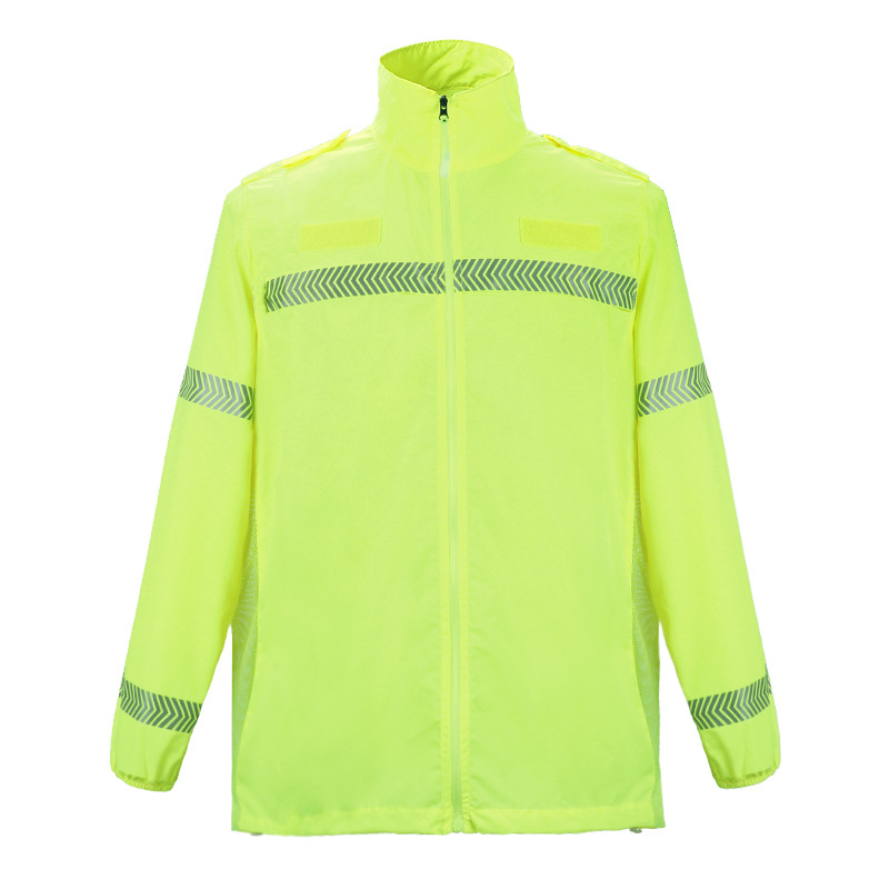 反光防晒服夏季长袖轻薄透气男女防紫外线骑行工地交通反光衣外套