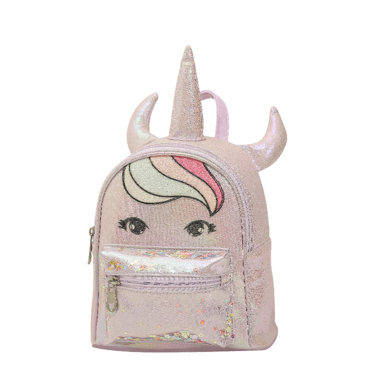 The new children's backpack from Big Tail Cat is cute, fashionable, individual and trendy. It's a unicorn snack schoolbag Item Picture