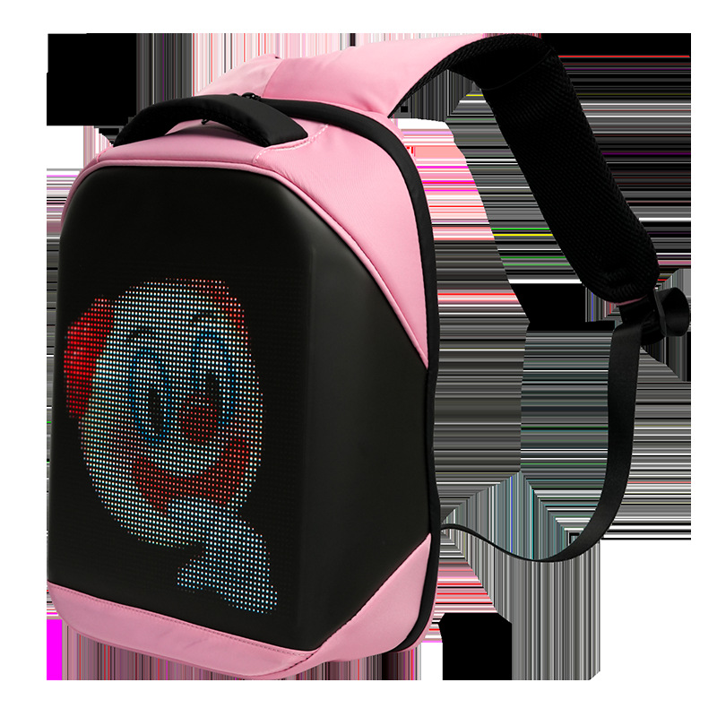 Black backpack with pixel pumpkin pattern for kindergarten boys, 2025 outdoor pain pack Specification image