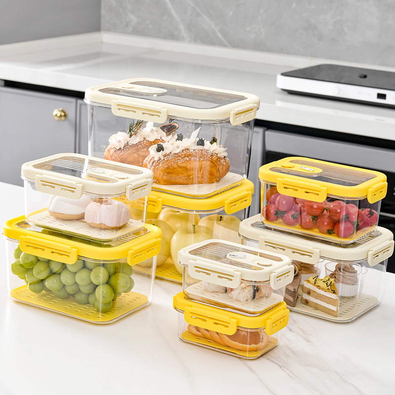 Refrigerator storage box, fresh-keeping box, food-grade food storage and organization wonder, freezer storage box, organization box, drawer details Picture