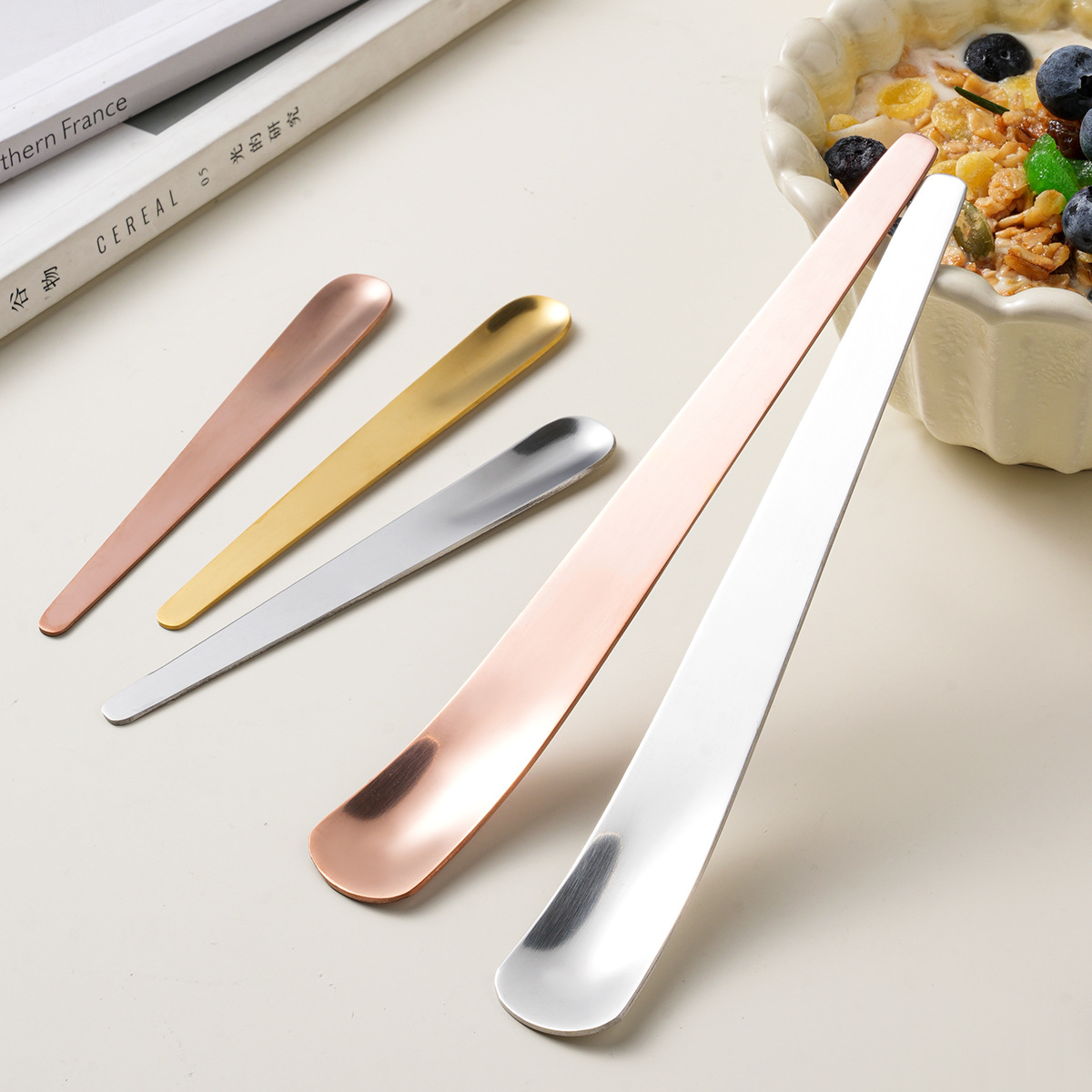 304不锈钢勺子创意甜品雪糕勺咖啡搅拌勺蛋糕小勺子冰淇淋酸奶勺