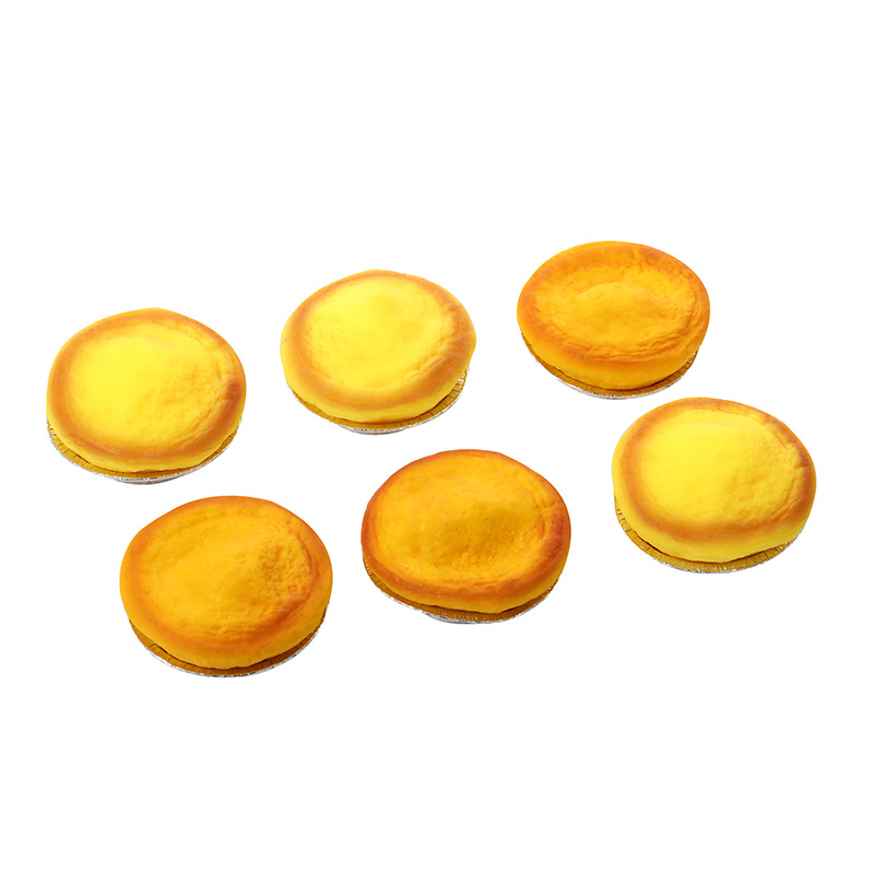 Venting egg tarts, squeezing and pinching fun, small toys, street stall, stress-relieving, flour egg tarts, fun and novel, unique and funny, stress-relieving details Picture