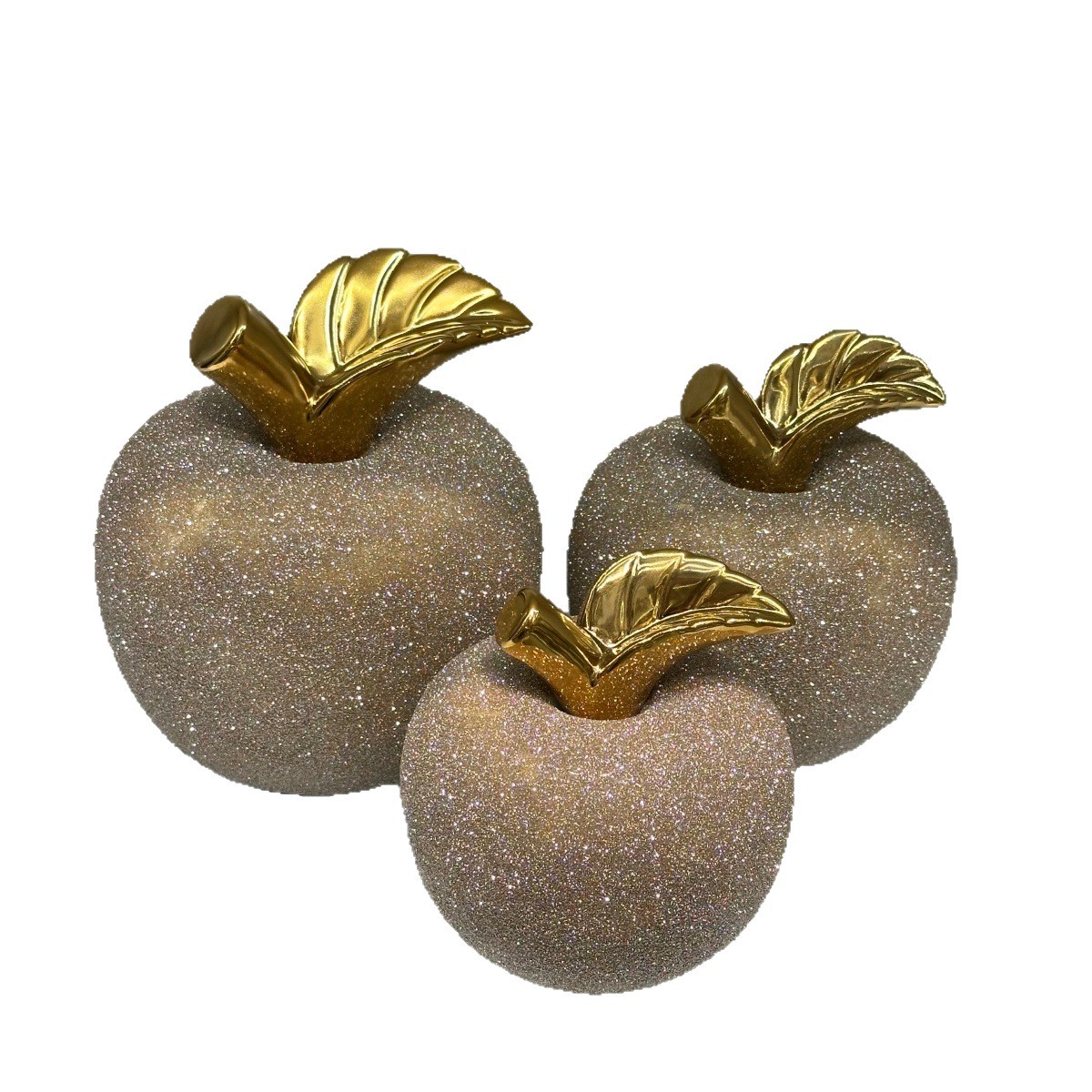 Light luxury high-end modern home handicrafts, electroplated gold sand ceramic ornaments for the wine cabinet decoration in the living room entrance hall of the moving house Item Picture