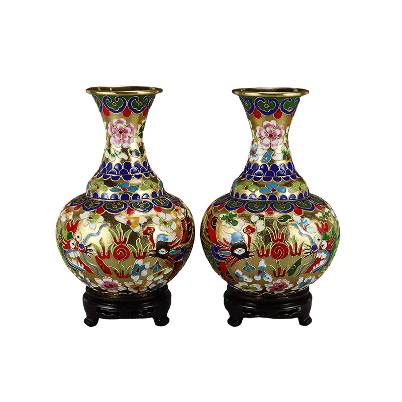 珐琅彩晶工艺品/装饰画/掐丝珐琅/珐琅/俄罗斯彩蛋白底实物图