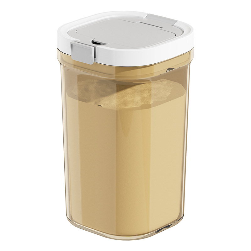 Leche en polvo para bebés caja dividida lata sellada lata de leche en polvo de arroz para bebés lata de leche en polvo de grado alimenticio a prueba de humedad caja portátil de leche en polvo Item Picture