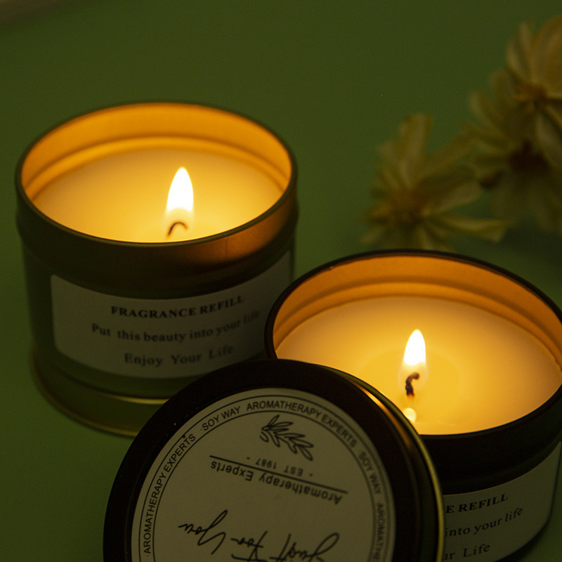 Cross-border Southeast Asia, Mukou tin cans, indoor dried flower scented candles, birthday gifts, creative scented candles Application Scenario