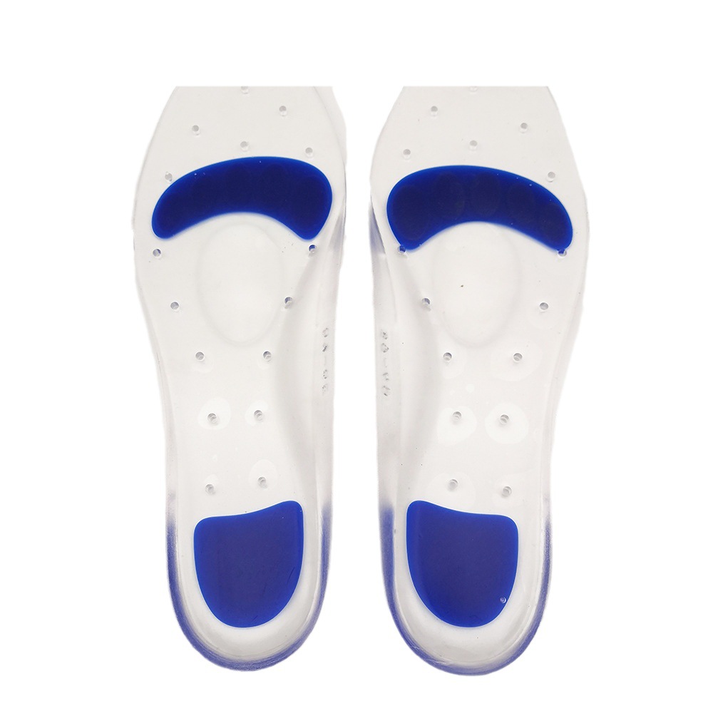 Thickened shock-absorbing, breathable, arch support, silicone imitation insole, pain-relieving, flat foot correction for both men and women Item Picture