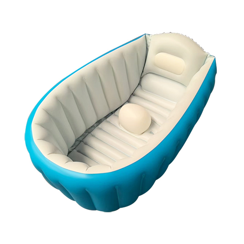 PVC inflatable baby bathtub, large and thick, baby inflatable bathtub, newborn baby swimming pool Item Picture