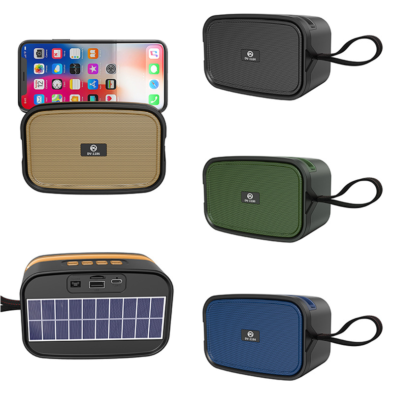 Solar-powered bluetooth speaker, outdoor Bluetooth speaker, card-inserting speaker, portable solar speaker Specification image