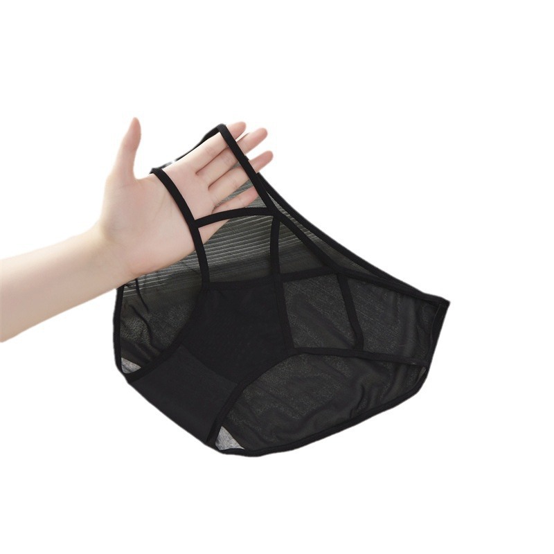 Fashionable bestsellers: Black small-sized series, comfortable series, women's lace underwear, hollowed-out high-elastic low-waisted underwear for women Item Picture