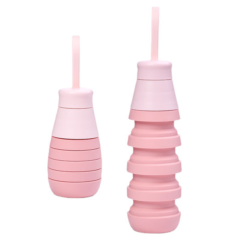 折叠水壶/水杯/宠物饮水便携杯可折叠/硅胶户外水杯/stroller白底实物图