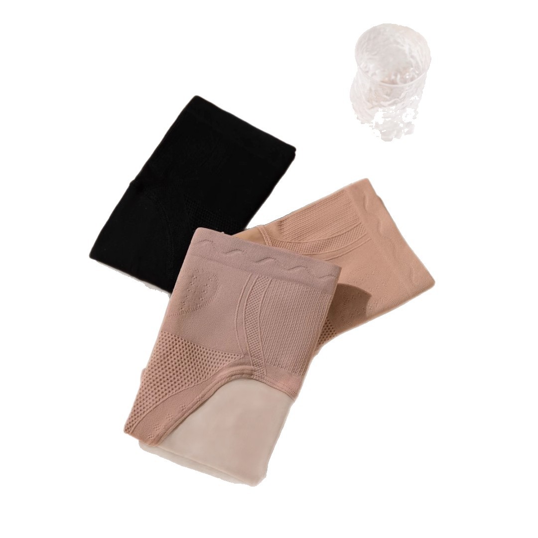 Triangular crotch invisible muscle base socks 100g thin flexed high-waisted tight-belted Barbie version water light socks super transparent leg base socks Item Picture