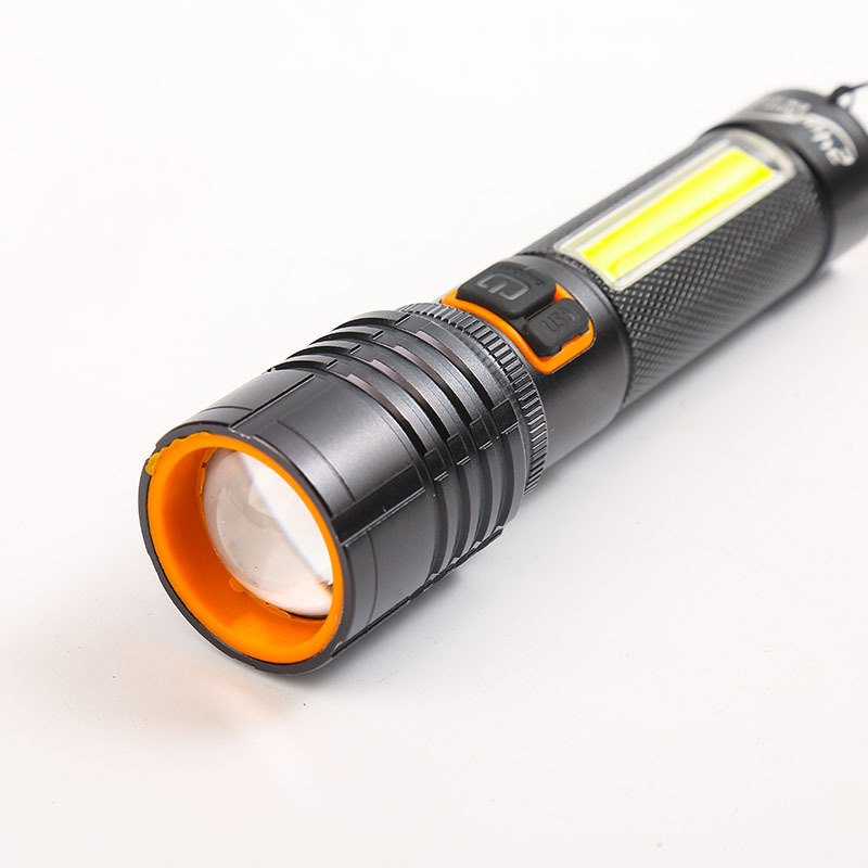 Wholesale of ultra-bright long-range white laser TYPE-C fast-charging outdoor lighting fixtures and telescopic zoom high-intensity flashlights in stock Specification image