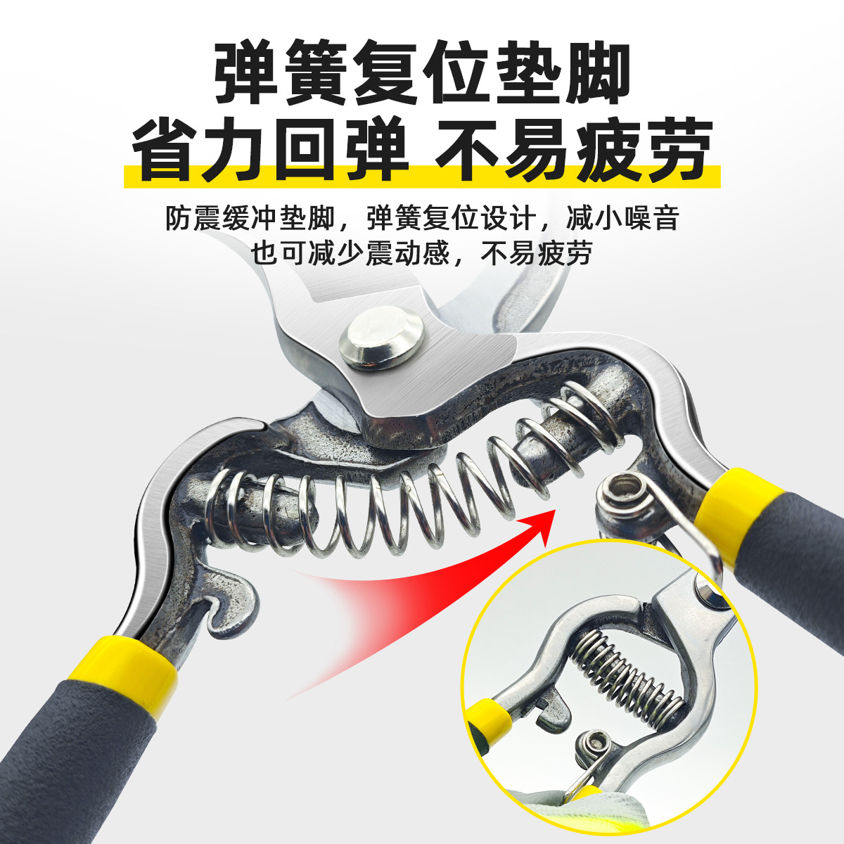 Garden scissors, forged pruning shears, pruning shears, household branch shears, potted plant shears, fruit branch shears, pruning shears details Picture
