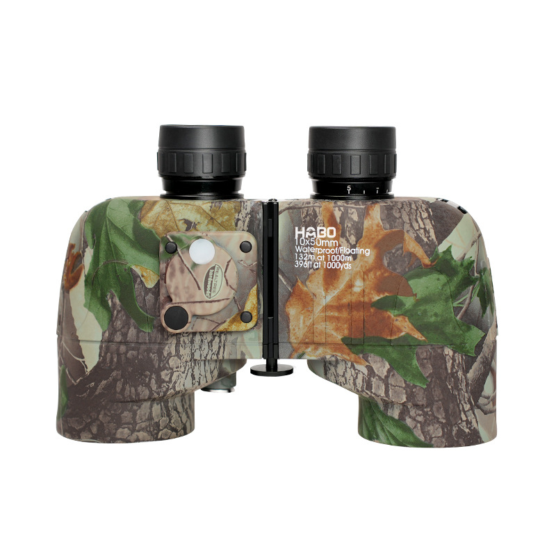 10X50 Compass Telescope All-Metal High-Sealed Distance Measurement Waterproof Outdoor Low-Light Night Vision Binoculars details Picture