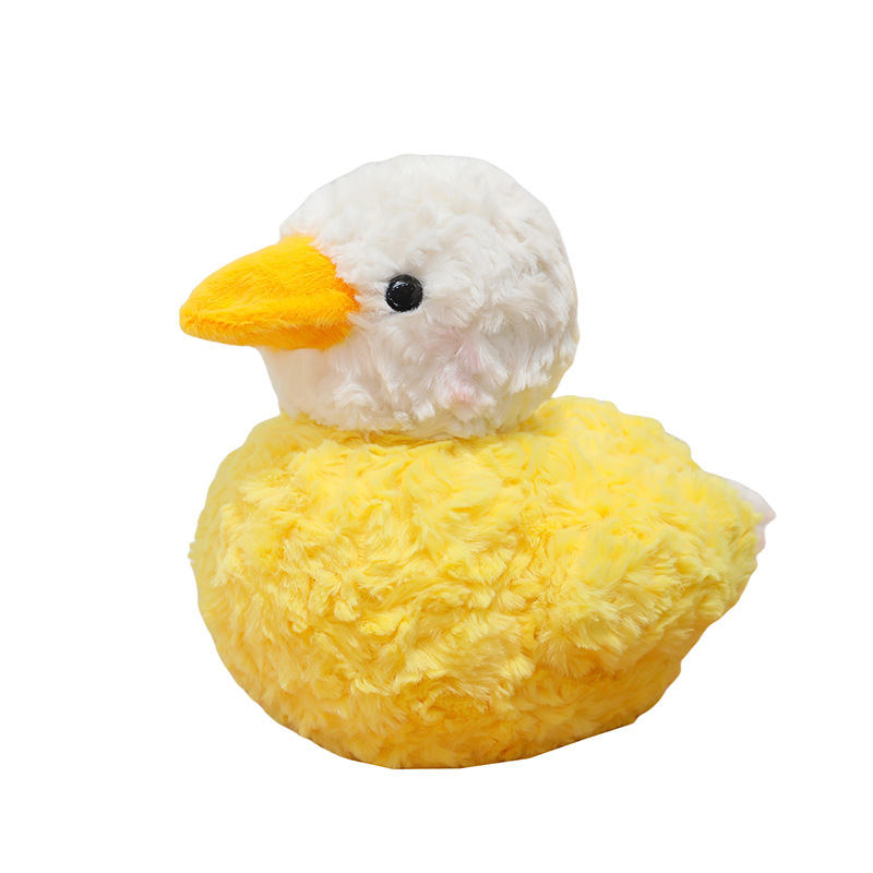 New yellow duck plush toy for girls, cute duck pillow doll, children's doll, birthday gift for girls Item Picture