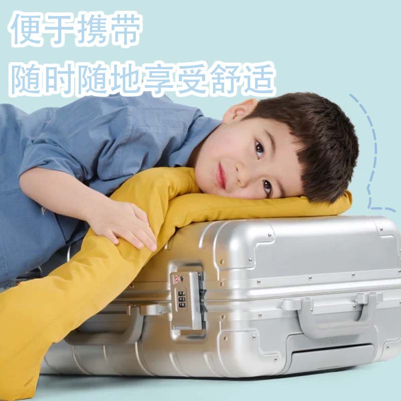 旅行颈枕围巾长条软枕适合办公室午睡护颈出差旅途便携旅行枕头