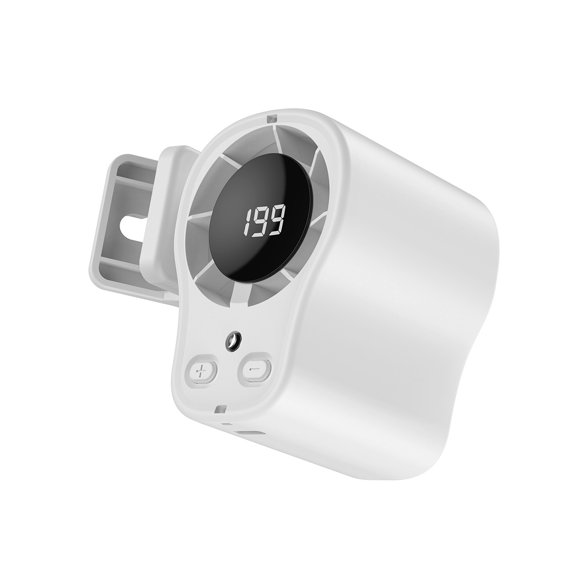 New neck-hanging fan for desktop lighting, outdoor portable handheld waist-hanging clip, small fan with large air volume Item Picture