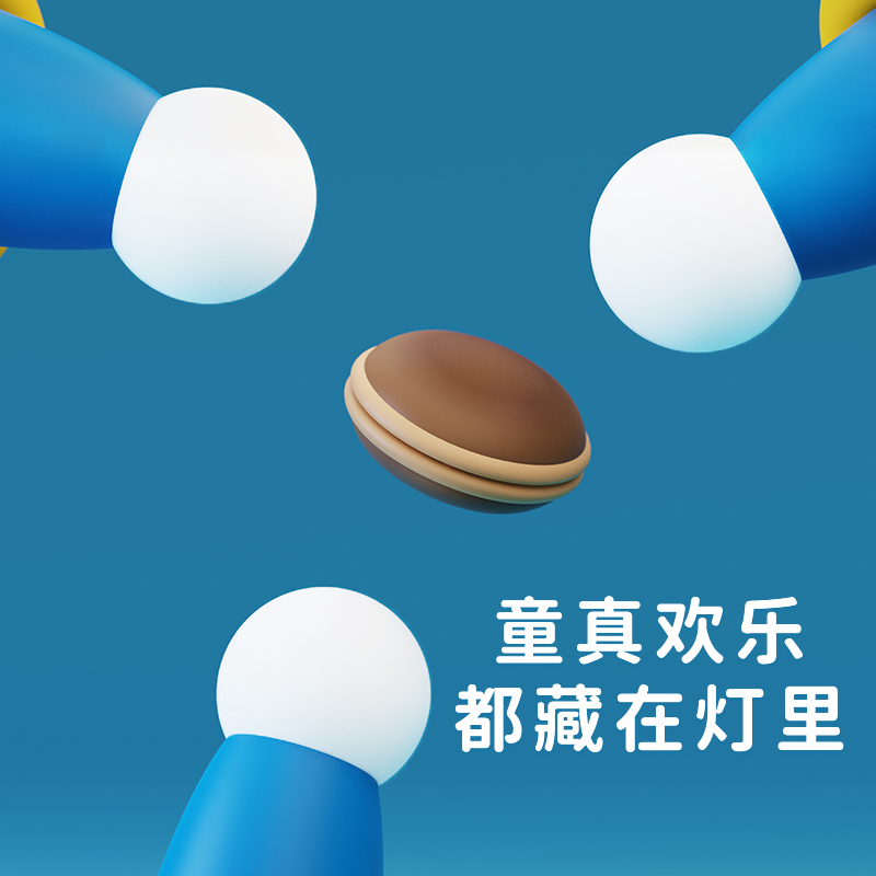 Cross-border extended round hand night light, silicone patting light, bedroom bedside soft light, ambient light, table lamp, decorative items, Children's Day Application Scenario