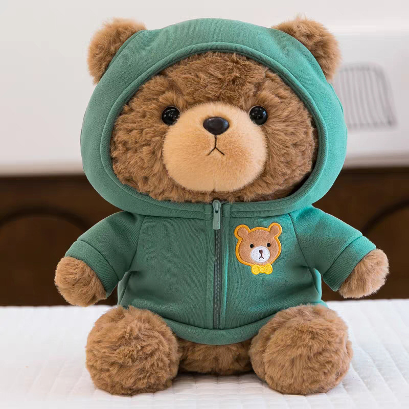 Cute hoodies, bear dolls, dressing dolls, teddy bears, plush dolls, children's birthday gifts, wedding throwing dolls Application Scenario