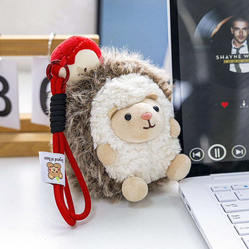 Cute little hedgehog plush toys, dolls, bags, pendants, desktop ornaments, realistic animal birthday gifts details Picture