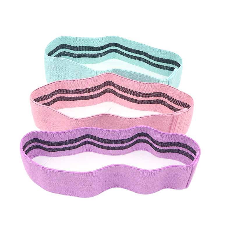 Resistance band, men's and women's squat, buttock lifting ring, buttock torture ring, buttock beauty ring, buttock lifting and buttock training, striped circular elastic band, resistance ring Item Picture