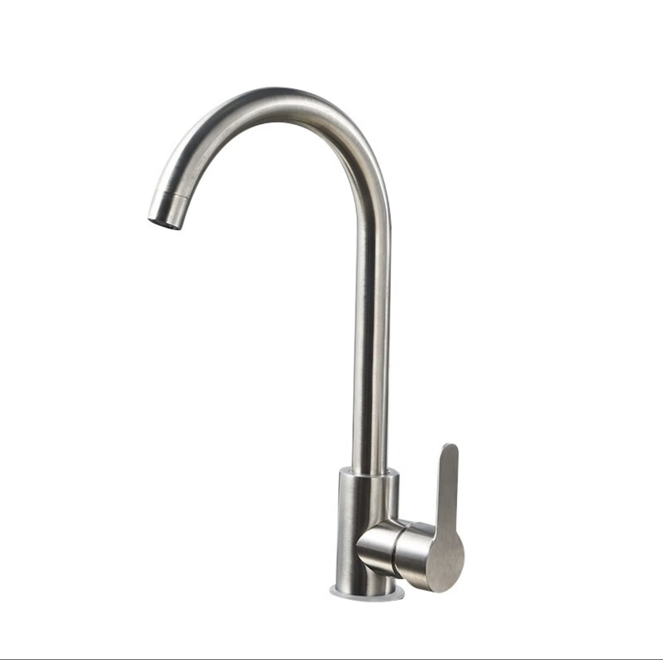 304 stainless steel faucet for cold kitchen hot water, household rotating anti-splash faucet for washing vegetables, sink and washbasin, single cooling Item Picture