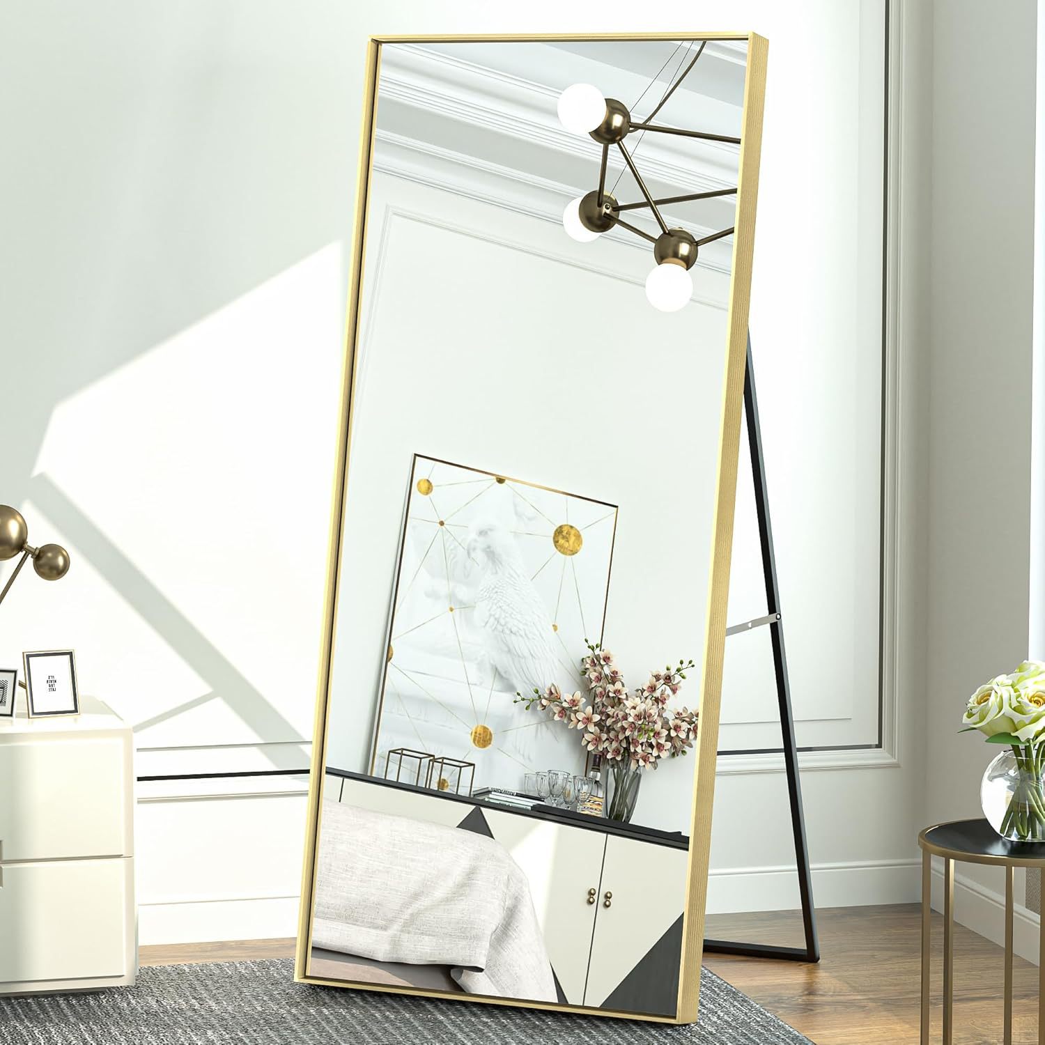 全身镜落地家用女生卧室挂墙宿舍网红立式大镜子立体穿衣试衣镜