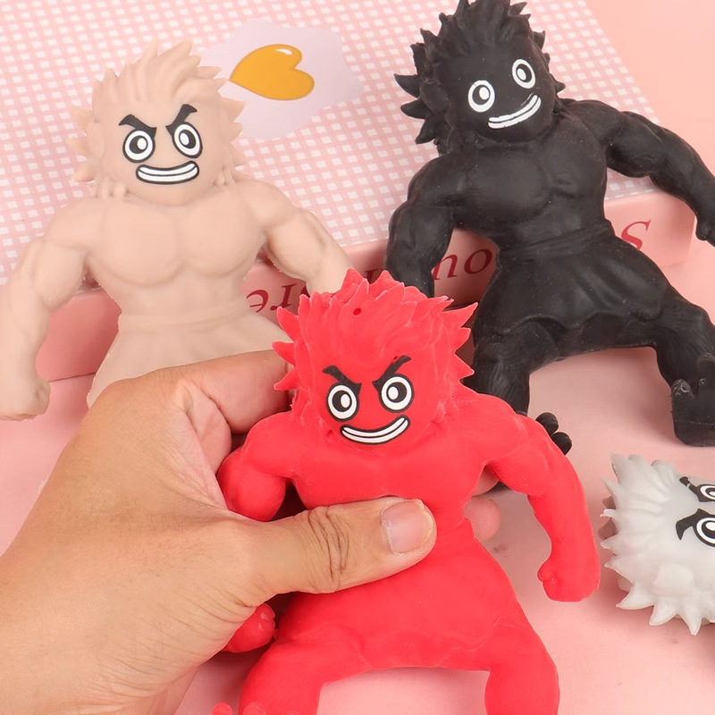 New Wukong Lala Soft Rubber Monster Lala Fun Strongman Public children's Pinch Fun Stress-relieving little toy for boys Specification image