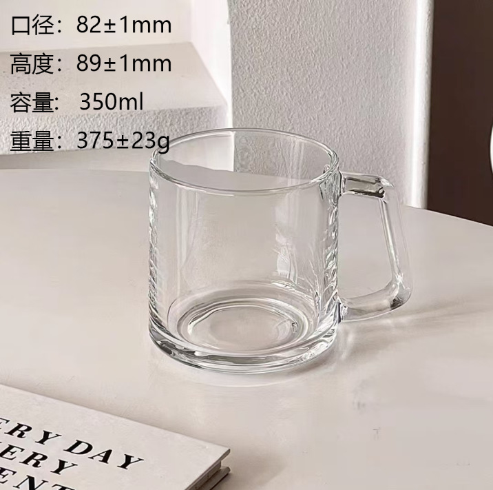 Simple ins acristalamiento manijas de vidrio vasos de cerveza tazas de color dazzle tazas de leche tazas de té de agua vasos de bebida details Picture