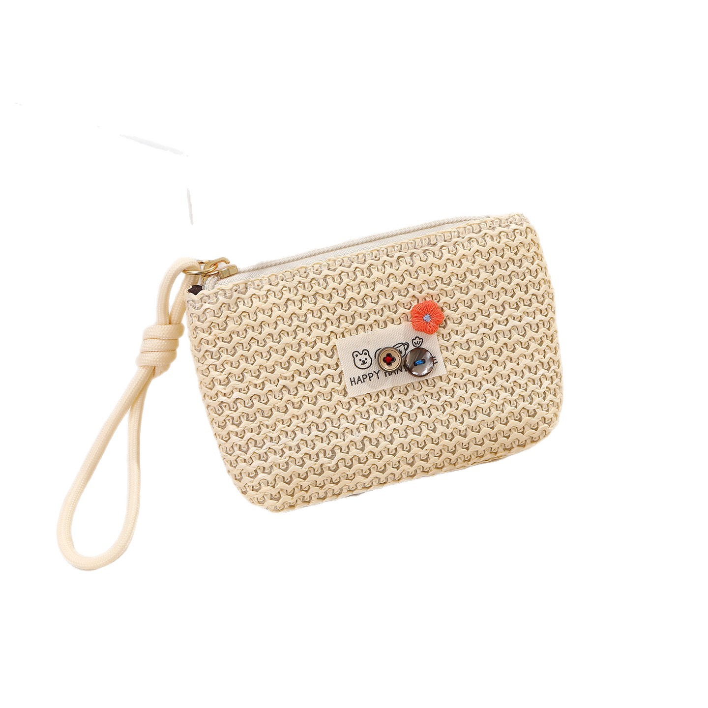Cute coin zero monedero mujer colgante mini pequeño bolso 2026 nuevo estilo alto nivel de apariencia monedero para niñas tejido bolsa de hierba Item Picture