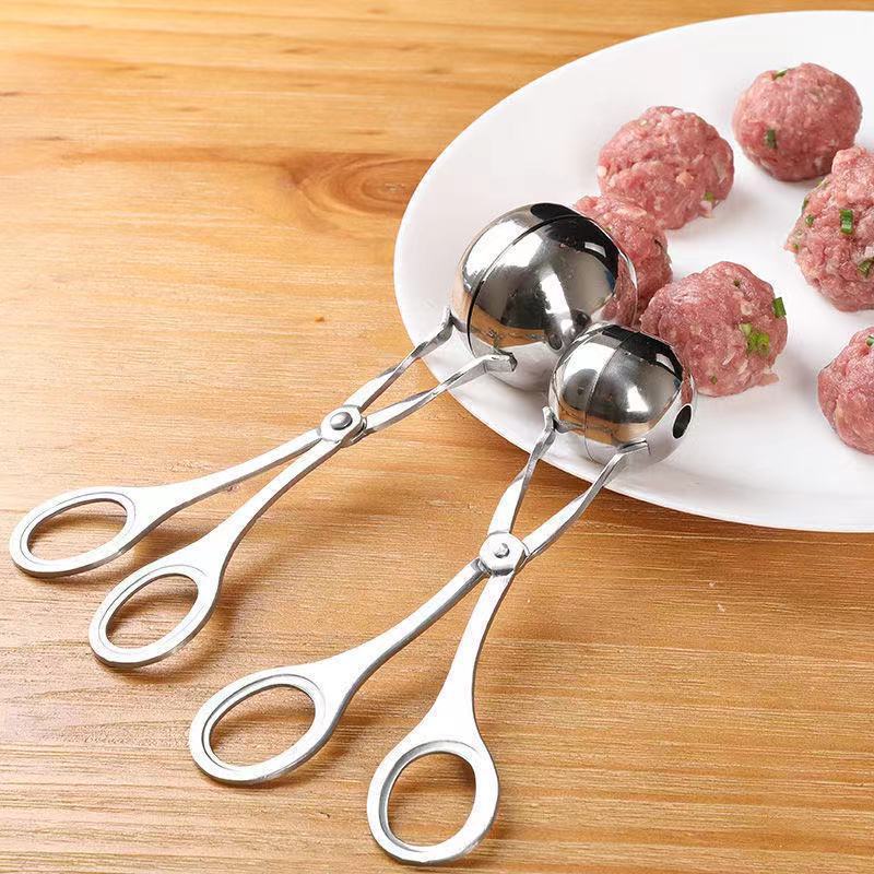 Stainless steel meatball maker, meatball, meatball, kitchen rice ball, fish ball, meatball shaping, meatball making mold, household Specification image